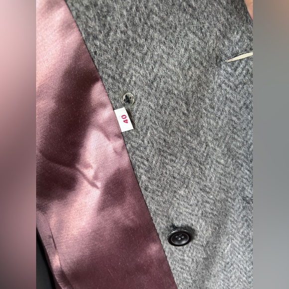 Wool Herringbone Vintage Tweed Women’s Trench Coat - Picture 7 of 10